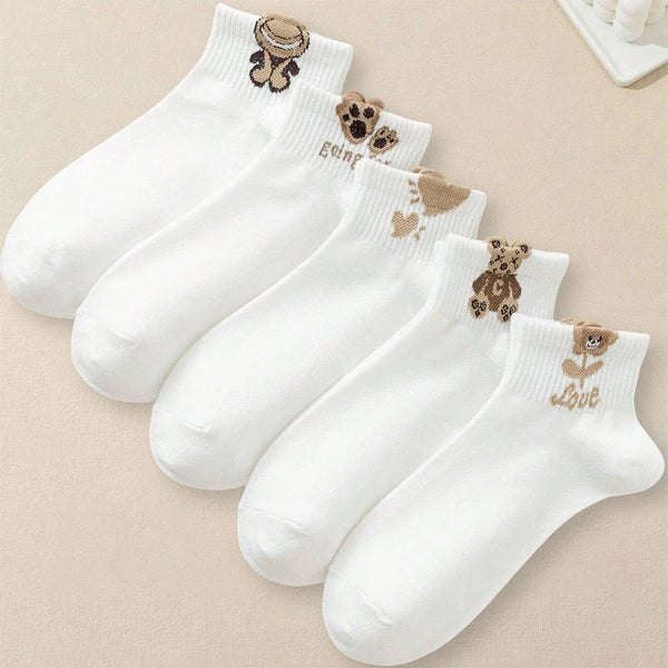 Teddy Cartoon Knöchelsocken